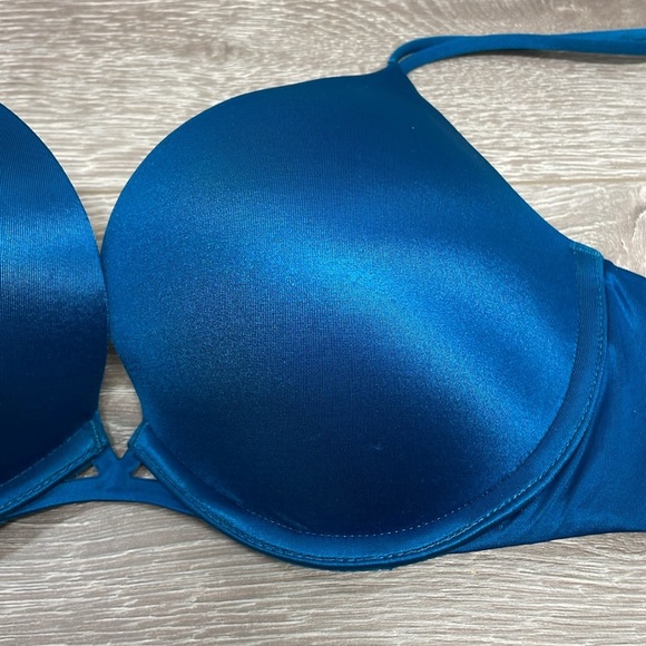 Victoria’s Secret Very Sexy Push-up Bra Teal Underwire 32D - Picture 5 of 11